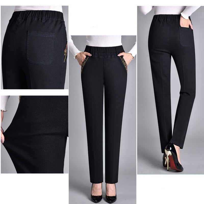 Women's Elastic Waist Jeans