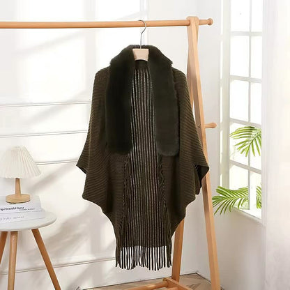 SnowCharm Large Knitted Shawl