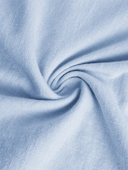 Long Sleeve Cotton Linen Men's Shirt