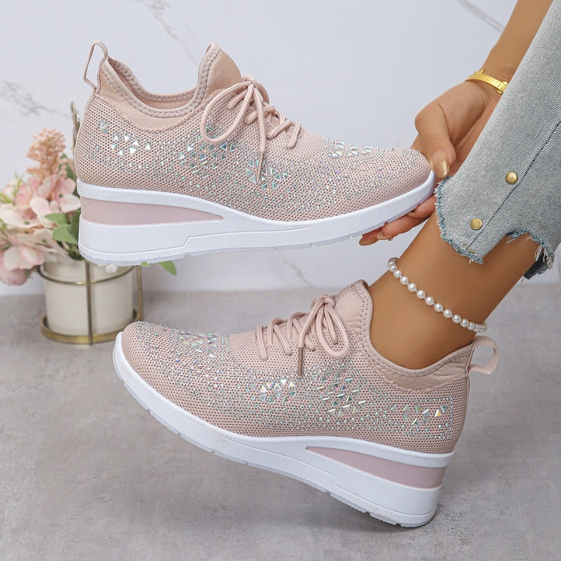 Stylish Breathable Strass Sneakers