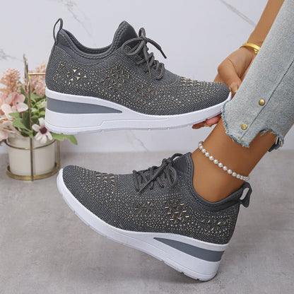 Stylish Breathable Strass Sneakers