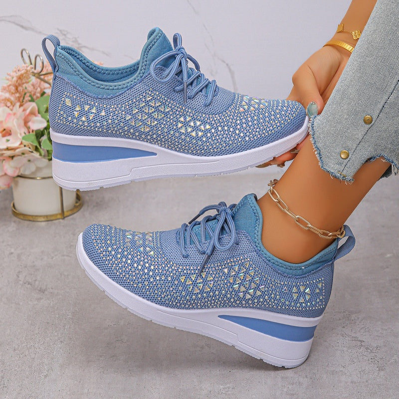 Stylish Breathable Strass Sneakers