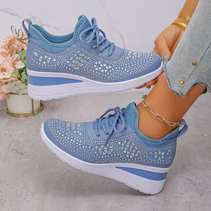 Stylish Breathable Strass Sneakers