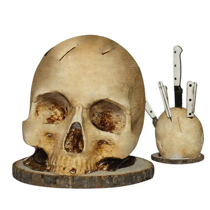 Skull Resin Knife Holder