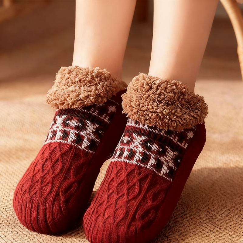 SoftNest Non-Slip Socks – Plush Indoor Comfort