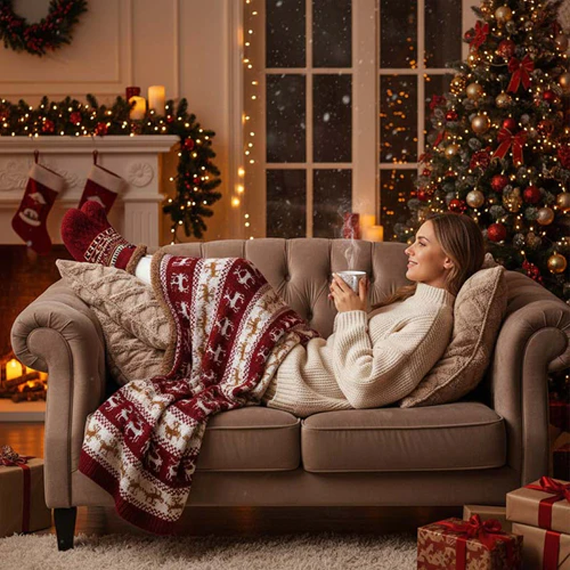 SoftNest Non-Slip Socks – Plush Indoor Comfort