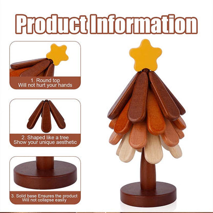 Tree-Shaped Wooden Pot Holder