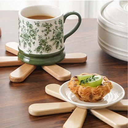 Tree-Shaped Wooden Pot Holder
