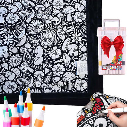 DoodleDream Coloring Blanket