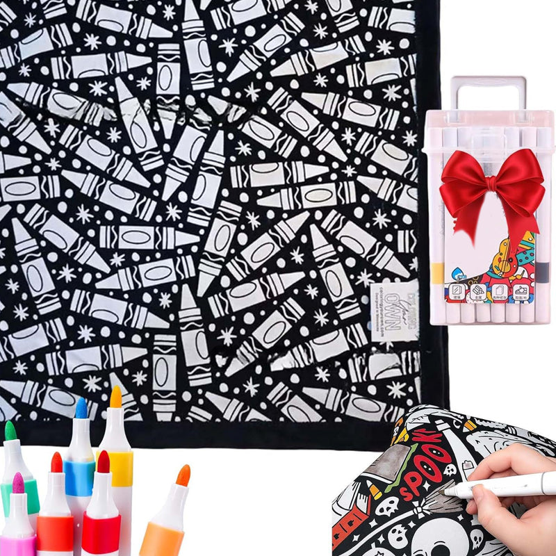 DoodleDream Coloring Blanket