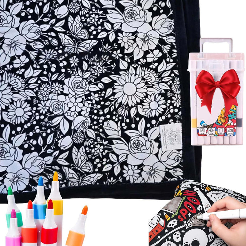 DoodleDream Coloring Blanket