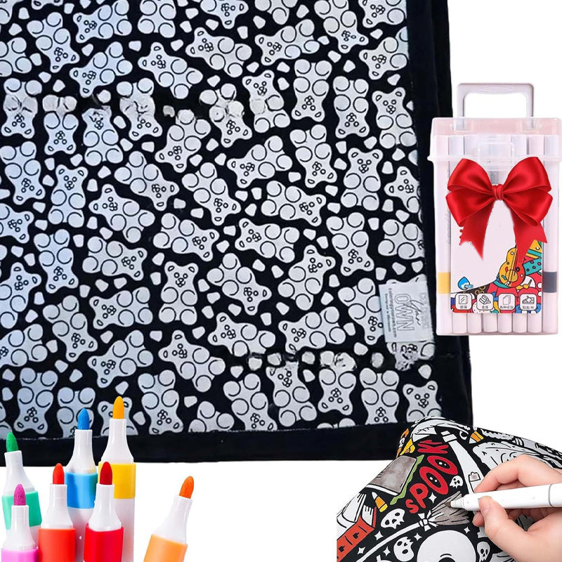 DoodleDream Coloring Blanket
