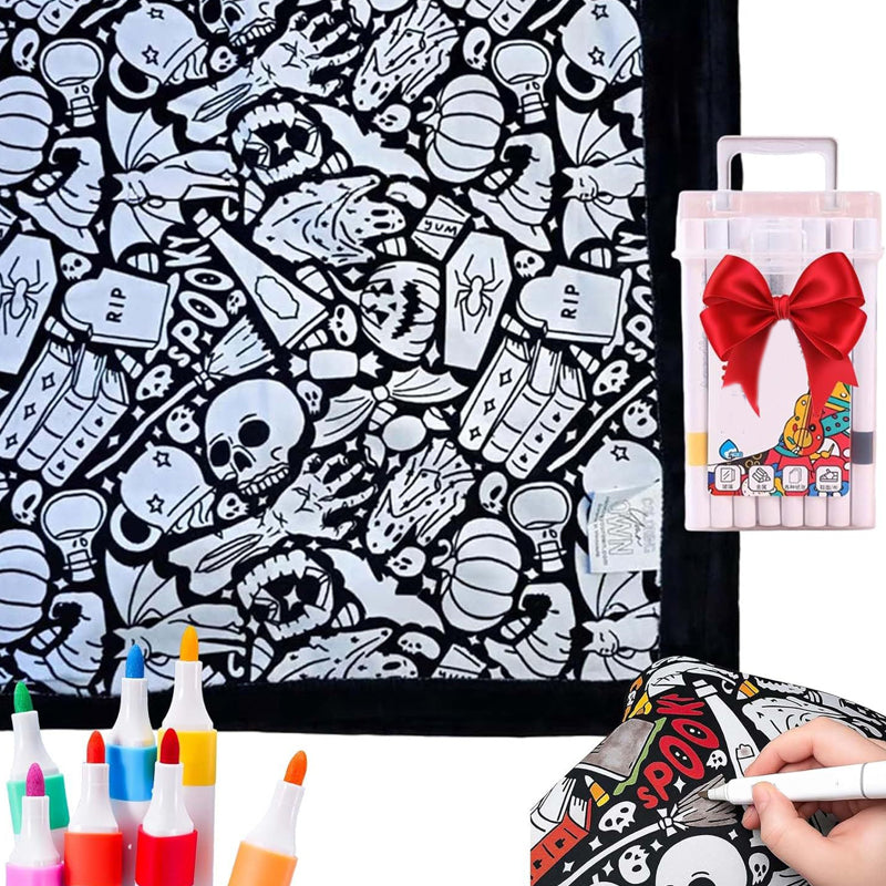 DoodleDream Coloring Blanket