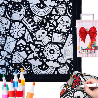 DoodleDream Coloring Blanket