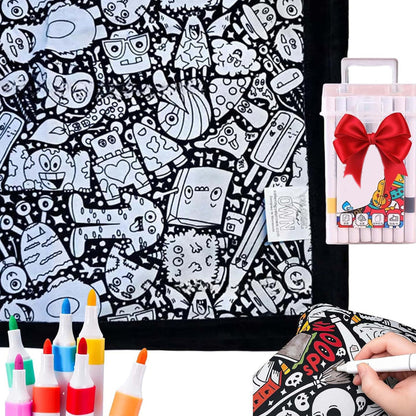 DoodleDream Coloring Blanket