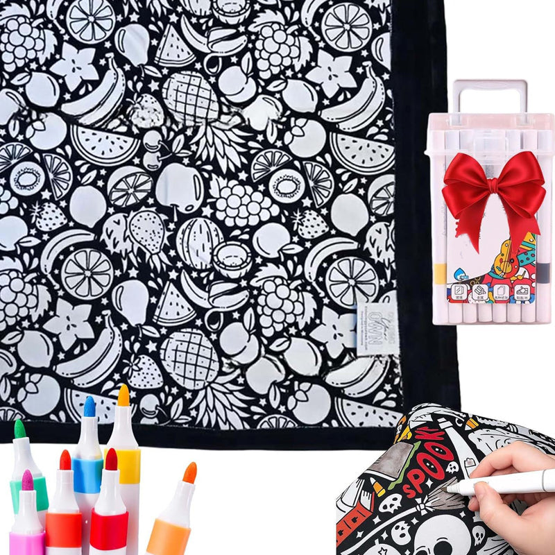 DoodleDream Coloring Blanket