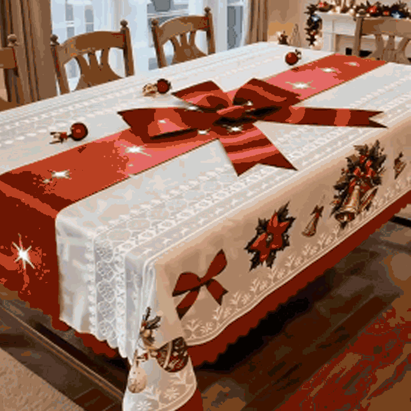 FestiveGlow Tablecloth