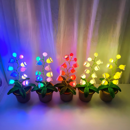 GlowLily Crochet Lamp