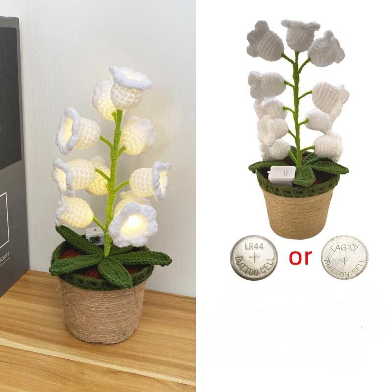 GlowLily Crochet Lamp