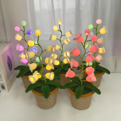 GlowLily Crochet Lamp