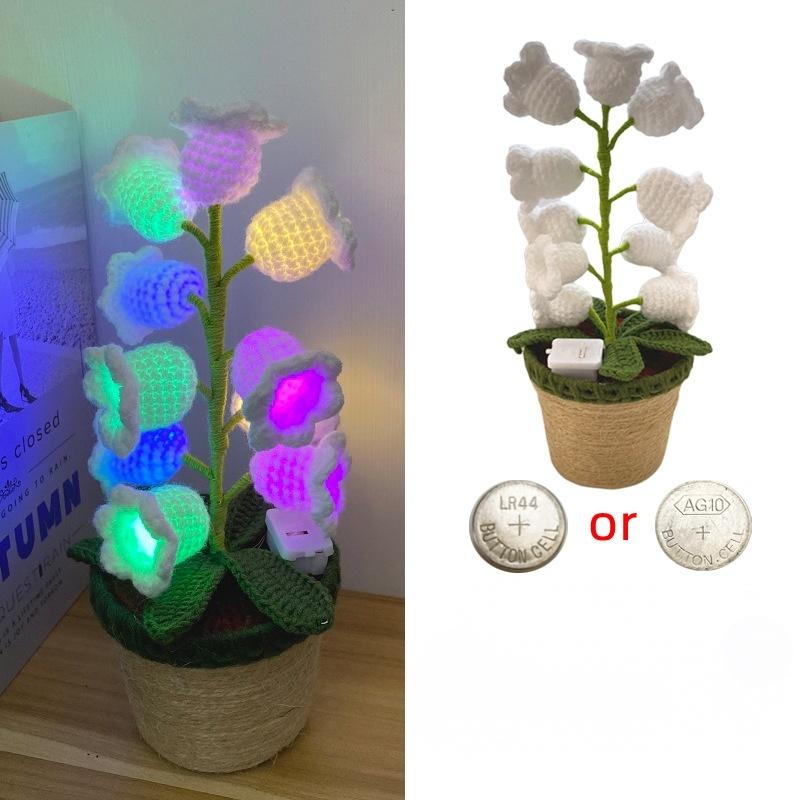 GlowLily Crochet Lamp