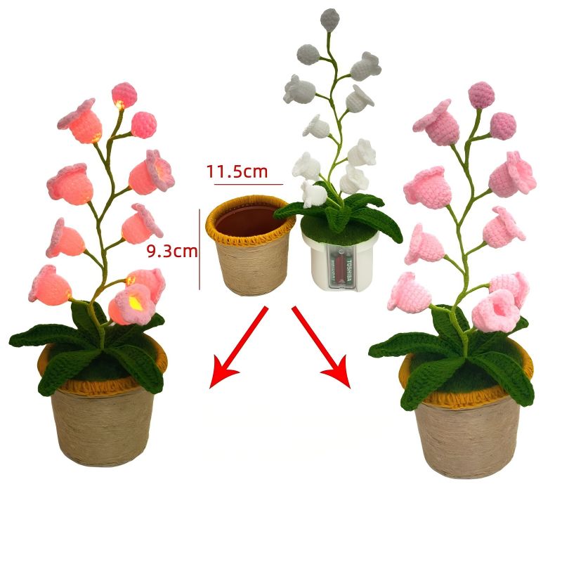 GlowLily Crochet Lamp