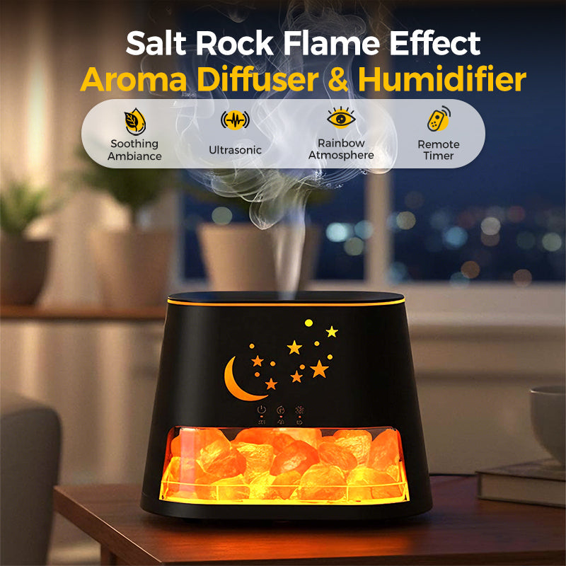 GlowRock Flame Effect Aroma Humidifier