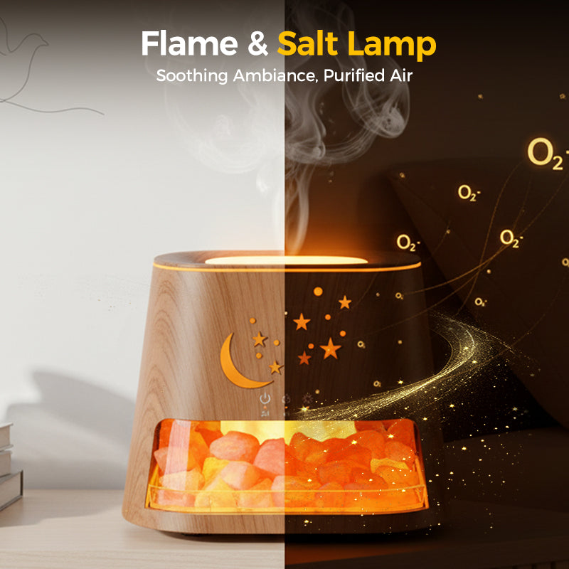 GlowRock Flame Effect Aroma Humidifier