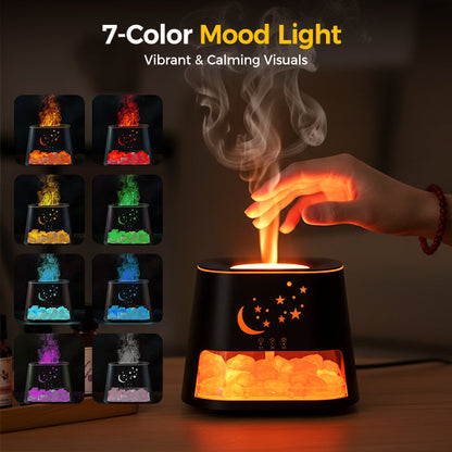GlowRock Flame Effect Aroma Humidifier