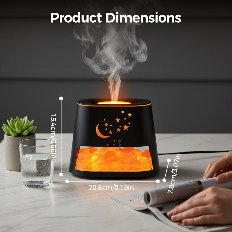 GlowRock Flame Effect Aroma Humidifier