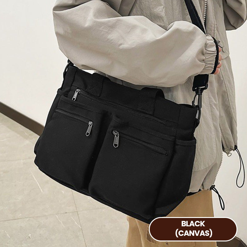 Vintage Monochrome Shoulder Bag