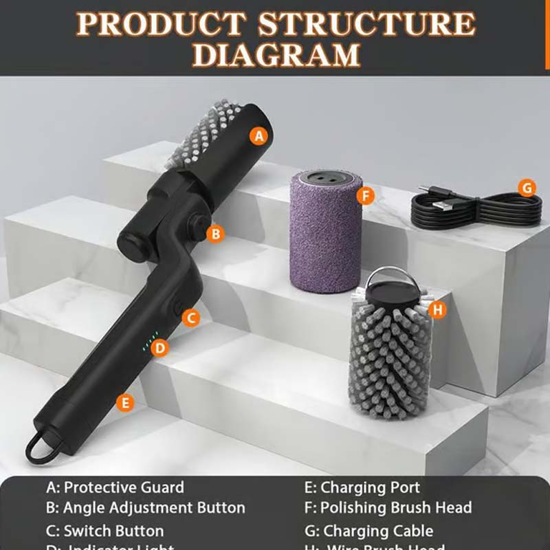 Electric BBQ Grill Cleaning Brush
