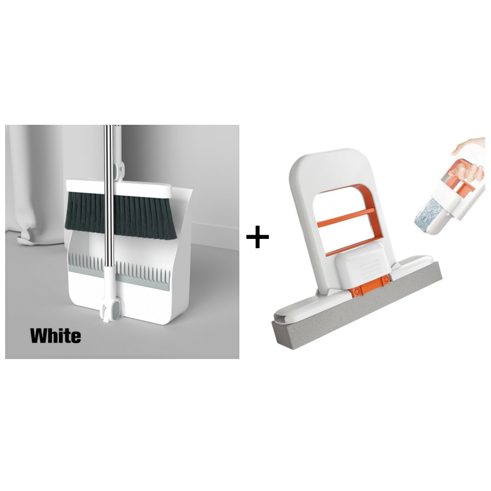 Rotating Broom and Dustpan Set