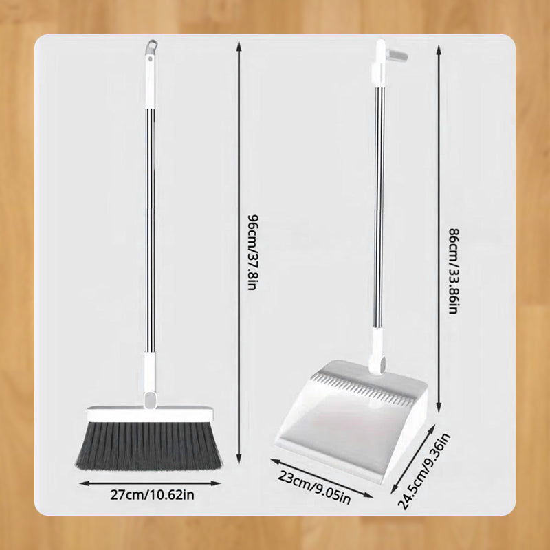 Rotating Broom and Dustpan Set