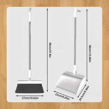 Rotating Broom and Dustpan Set