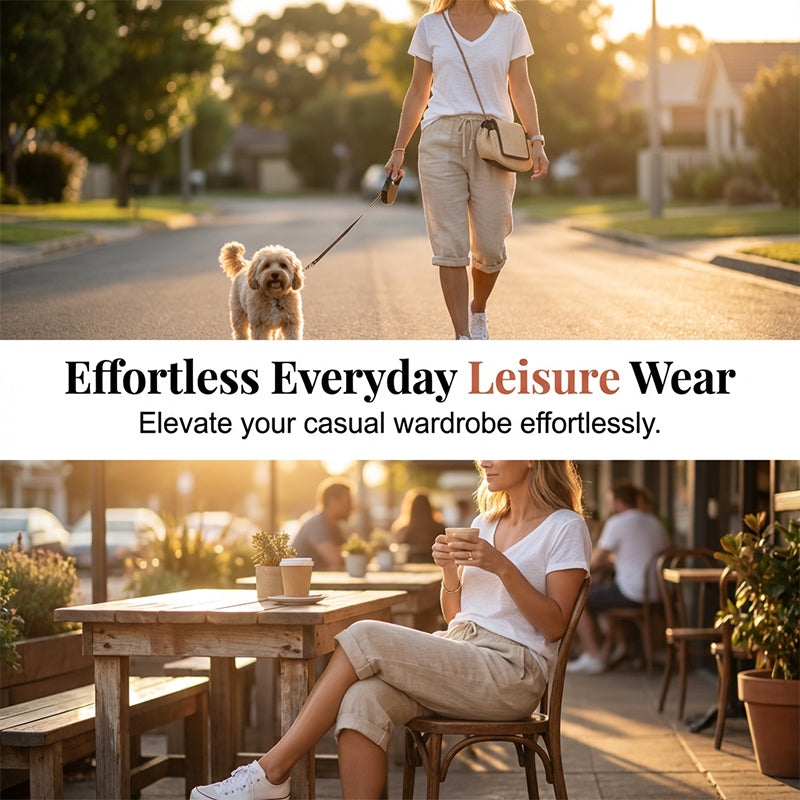 Women's Casual Cotton Linen Capris