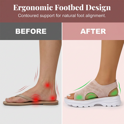 Breathable Mesh Platform Sandals