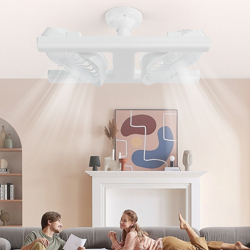 Dual-Head LED Ceiling Fan
