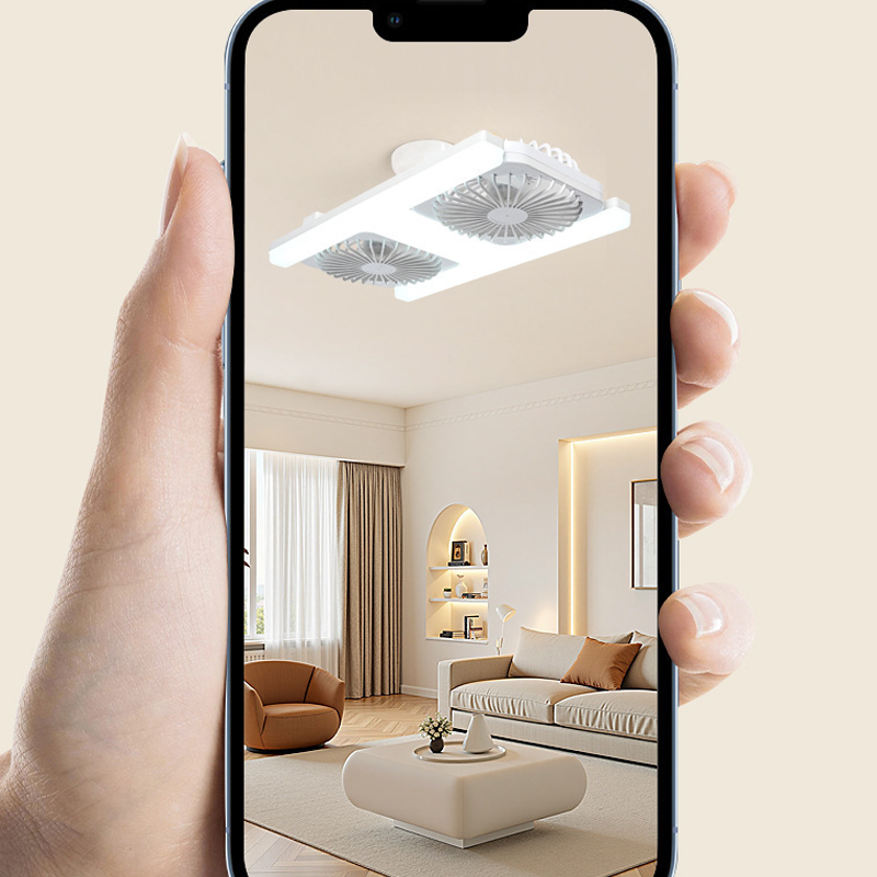 Dual-Head LED Ceiling Fan