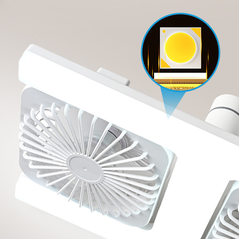 Dual-Head LED Ceiling Fan