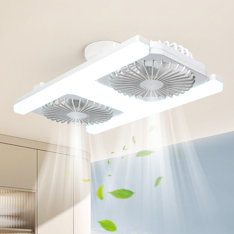 Dual-Head LED Ceiling Fan