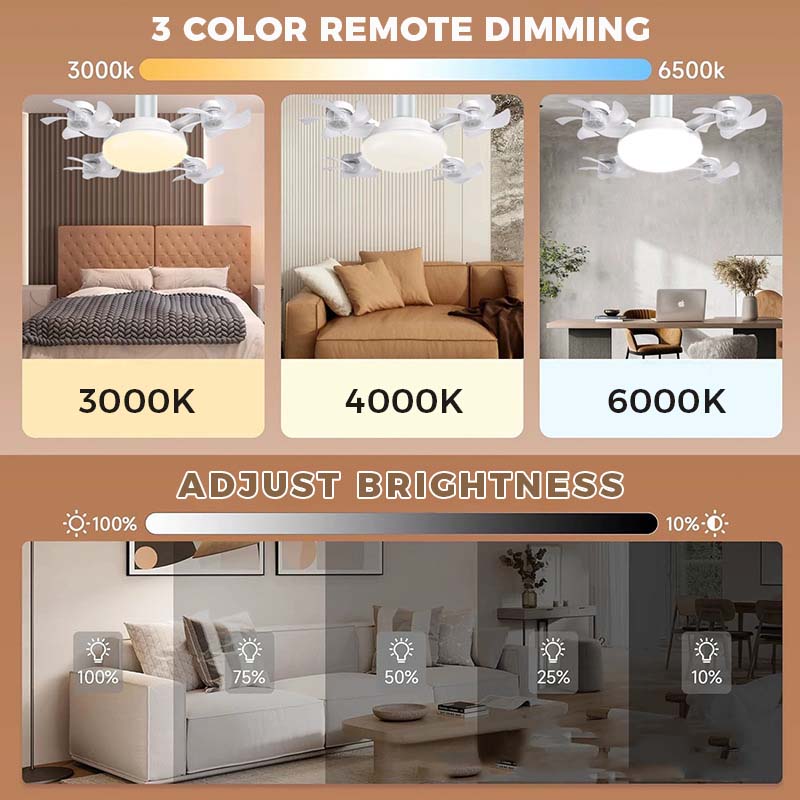 Modern LED Ceiling Fan Light