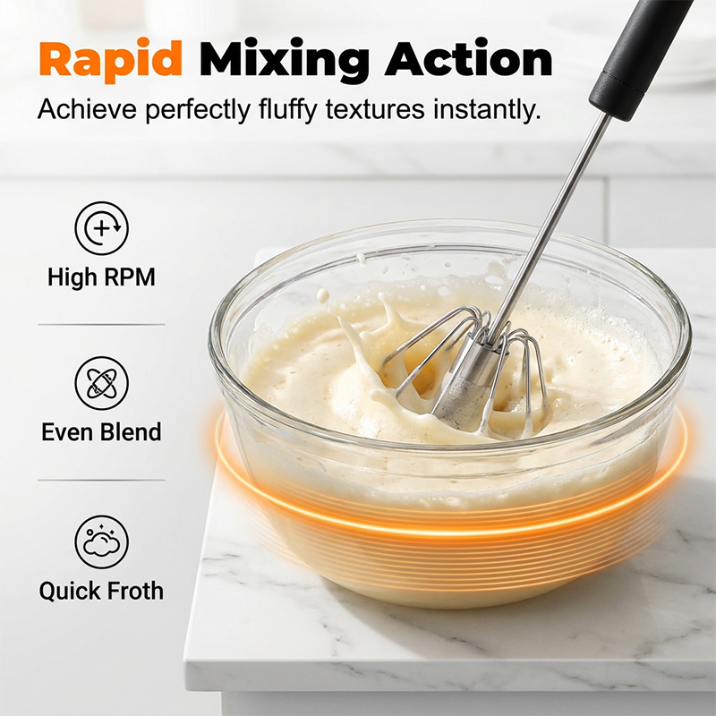 Stainless Steel Semi-Auto Whisk