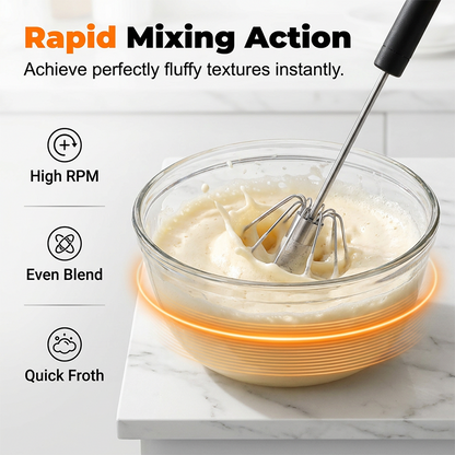 Stainless Steel Semi-Auto Whisk