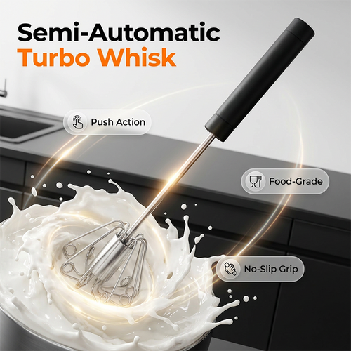 Stainless Steel Semi-Auto Whisk