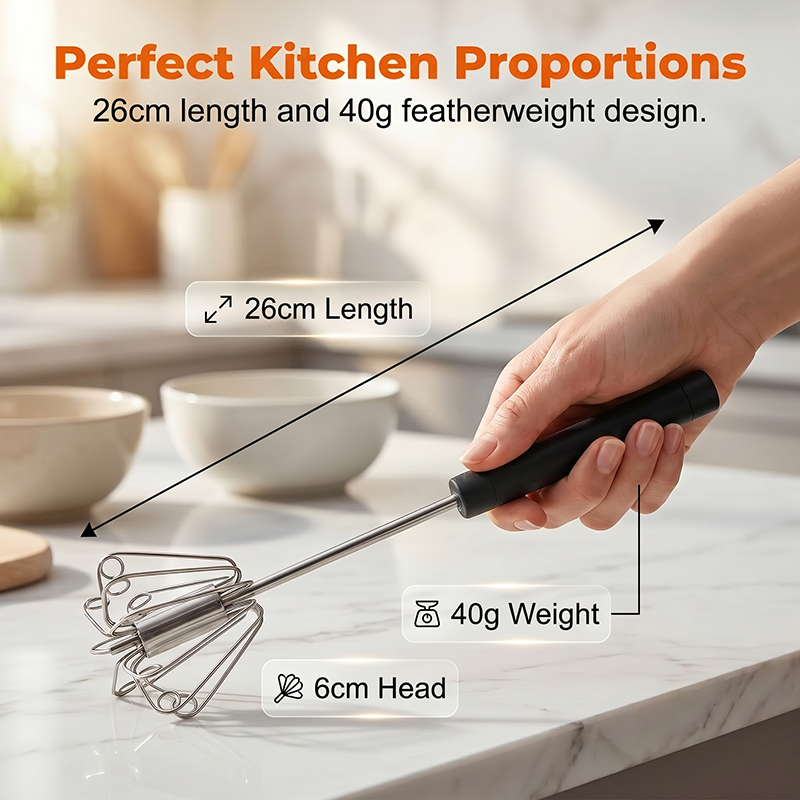 Stainless Steel Semi-Auto Whisk