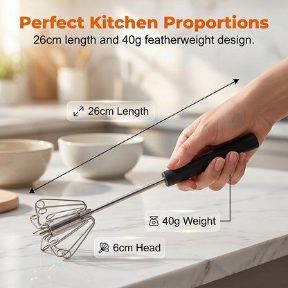 Stainless Steel Semi-Auto Whisk