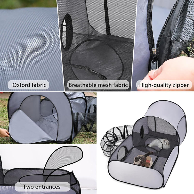 Cat Play Tent with Tunnel