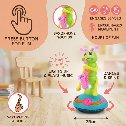 Dancing Saxophone Caterpillar Pet Toy