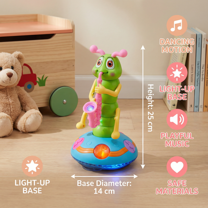 Dancing Saxophone Caterpillar Pet Toy